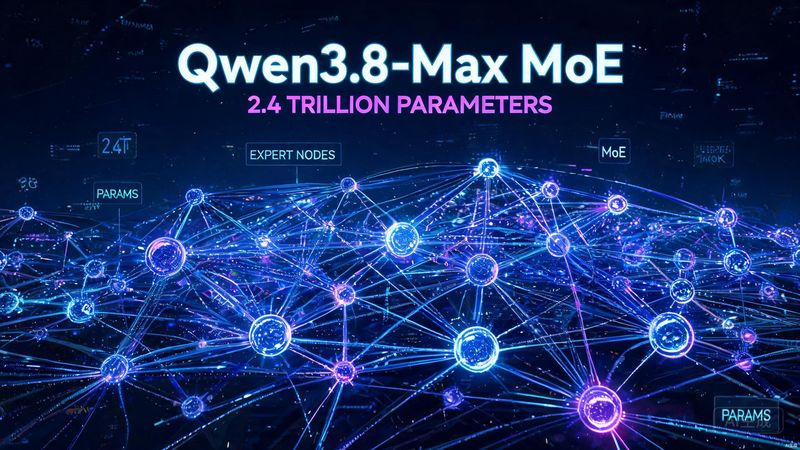 Qwen3.8-Max深度解析：2.4万亿参数MoE架构与16天自主编程实测