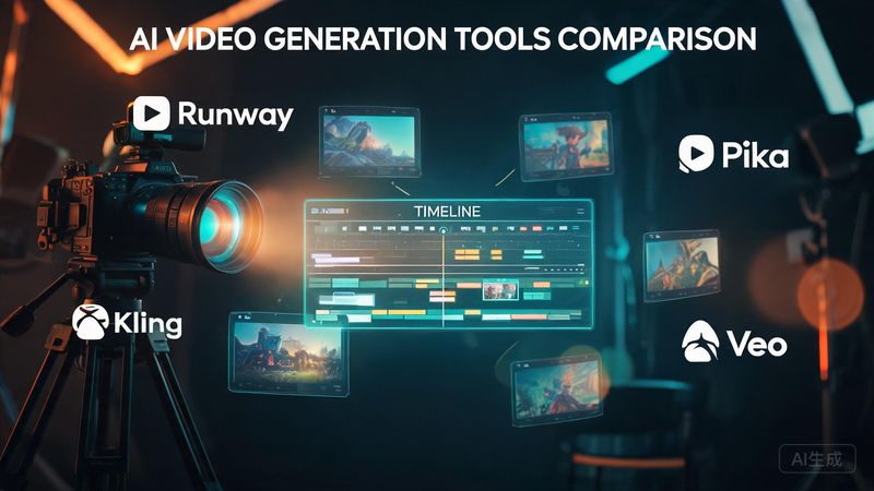 2026年AI视频生成工具深度横评：Runway vs 可灵 vs Pika vs Veo谁是王者
