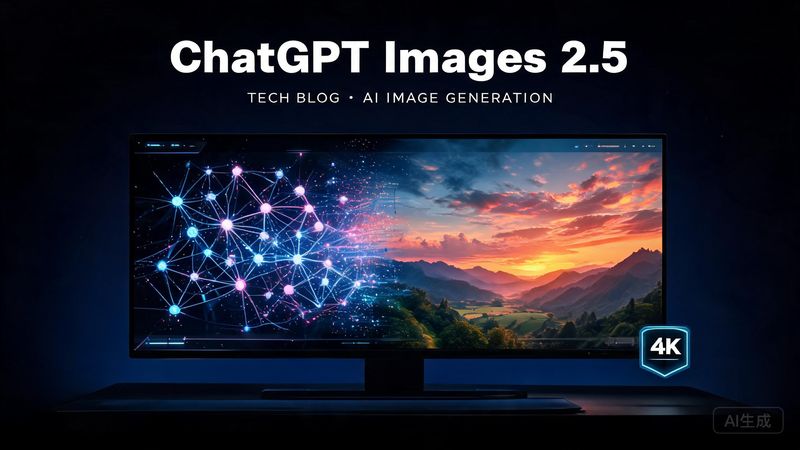ChatGPT Images 2.5 上线实测：4K分辨率与多轮编辑的AI图像新标杆