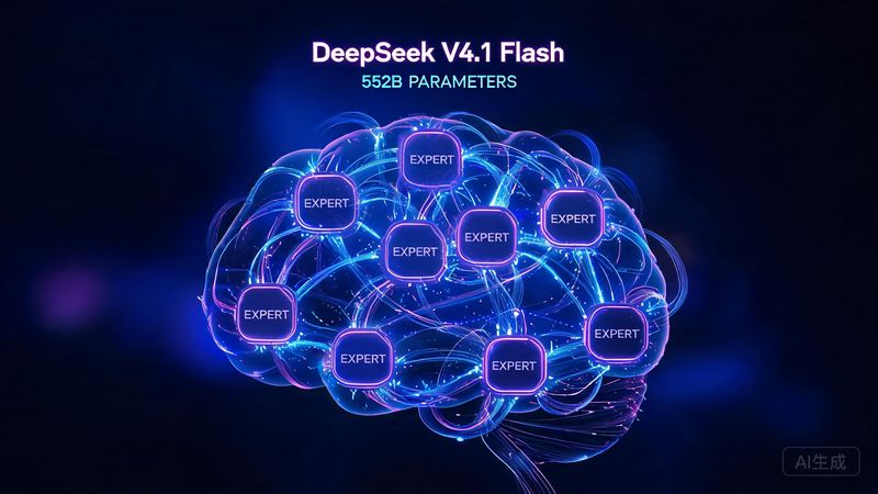DeepSeek V4.1 Flash 技术解读：552B MoE为何智能超越旗舰版？