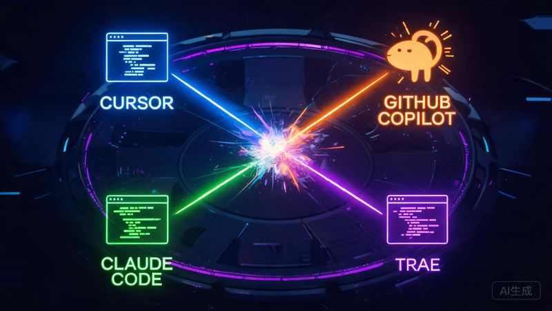 四大AI编程工具横评：Cursor vs Copilot vs Claude Code vs Trae